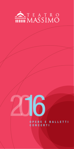 Scarica il programma completo della Stagione 2016
