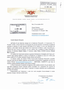 23 NOV. 2012 - Conservatorio di Musica N. Piccinni