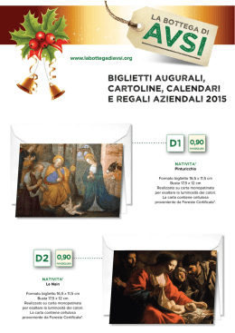 Scarica il catalogo dei biglietti