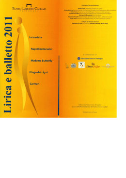 balletto 201 1 - Teatro Lirico di Cagliari