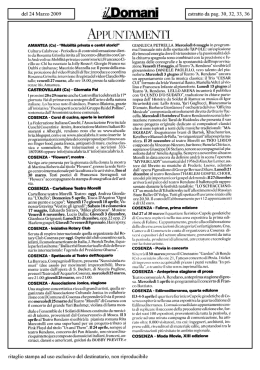 APPUNTAMENTI - rotarycosenza.org