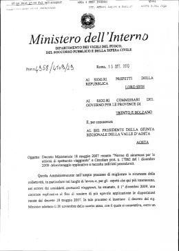 Monitoraggio applicativo e raccolta di indirizzi procedurali