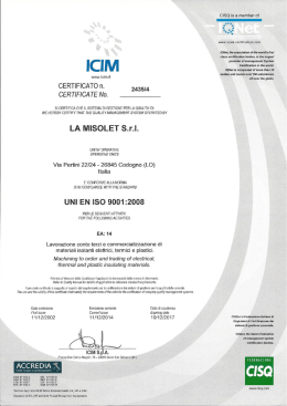 ICIM - La MISOLET Srl