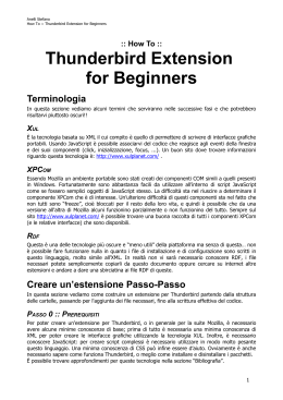 Thunderbird Extension for Beginners
