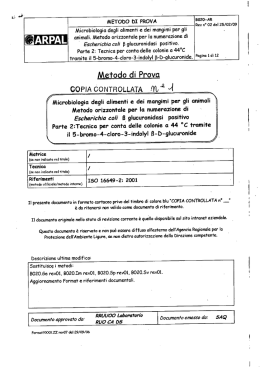 Microbiologia degli alimenti e dei mangimi per gli ,