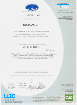 ISTITUTO DI CERTIFICAZIONE DELLA QUALIT&Agrave;