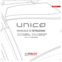 Manuale UNICO MCV20 VERSIONE 05-09