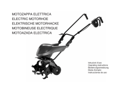 Motozappa elettrica electric motorhoe elektrische