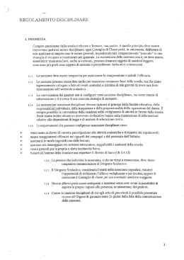 regolamento disciplinare - Istituto di Istruzione Superiore CE