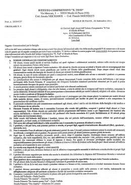 Comunicazioni per le famiglie