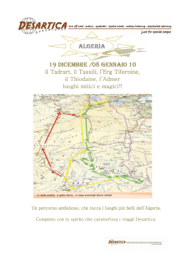 Programma di viaggio Algeria - dicembre