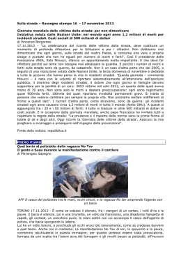 Leggi la rassegna del 16-17 novembre 2013