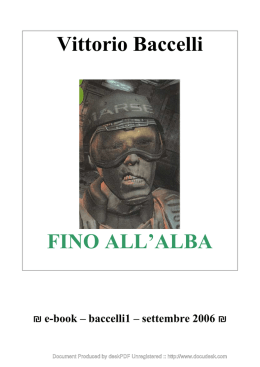 Vittorio Baccelli FINO ALL`ALBA