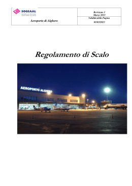 Regolamento di Scalo - Aeroporto di Alghero