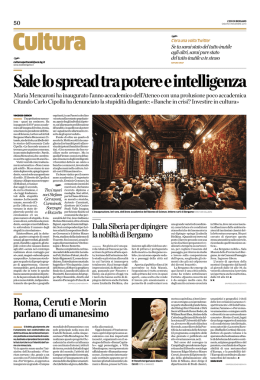 L`Eco di Bergamo, 8 novembre 2014