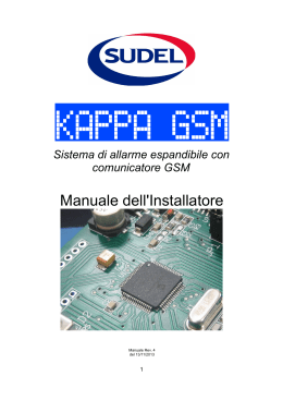 KAPPA GSM manuale installatore A4 rev4