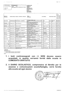 TESTI ADOTTATI CON INDICAZIONE COMODATO Scuola sec.1