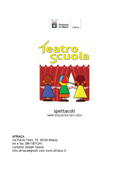 spettacoli - Citt&agrave; metropolitana di Milano
