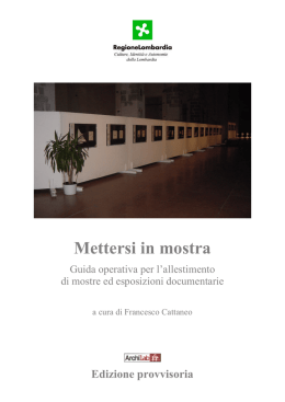 Mettersi in mostra - Lombardia Beni Culturali