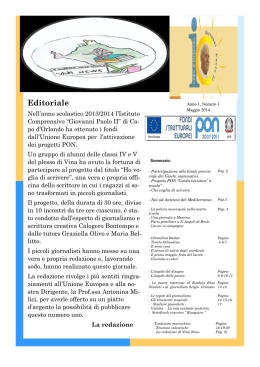 Scarica Giornalino - IC Giovanni Paolo II