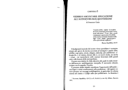 Vedere e ascoltare. Educazione all`audio (visuale) quotidiano