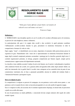 Scarica il regolamento - Cavalieri del Calanna