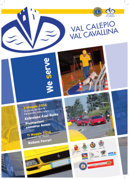Magazine 2014 - Lions Club Valcalepio e Val Cavallina