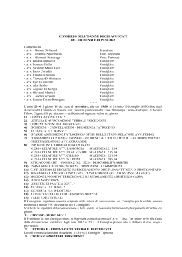 18.09.2014 - Ordine degli Avvocati di Pescara