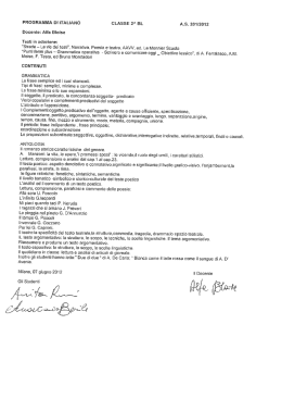 2 a Bl - I.T.S . "Pier Paolo Pasolini"