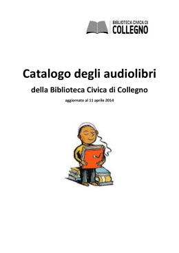 Catalogo degli audiolibri