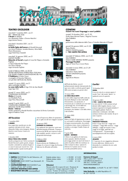 speciale cultura e turismo 2001