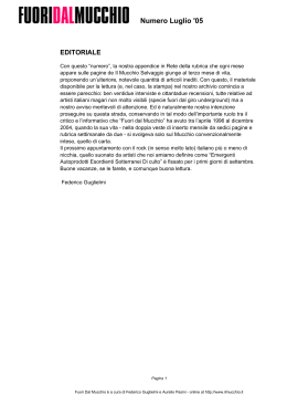 Numero Luglio `05 - Mucchio Shop