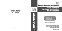 Manuale di istruzioni parte hardware