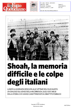 Il Fatto Quotidiano, 24/01/2014, Furio Colombo