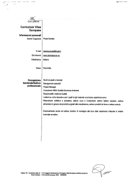 Curriculum Vitae Europass