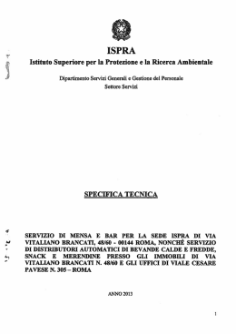 Specifica tecnica