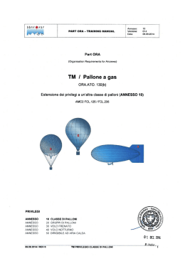 TM 1 Pallone a gas - Schweizerischer Ballonverband