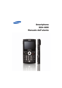 Smartphone SGH-i600 Manuale dell`utente