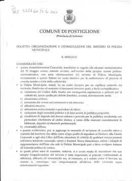 considerato che - Comune di Postiglione