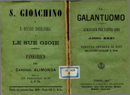 Il Galantuomo. Almanacco per l`anno 1883
