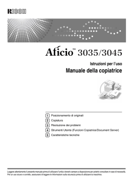 Manuale della copiatrice