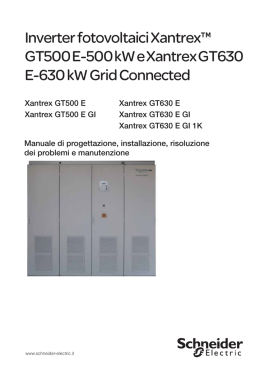 Manuale manutenzione GT500E, GT630E