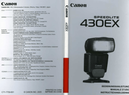 Manuale Canon Speedlite 430 EX ITA - Mario Romano