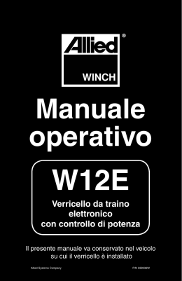 Manuale operativo - Allied Systems Company
