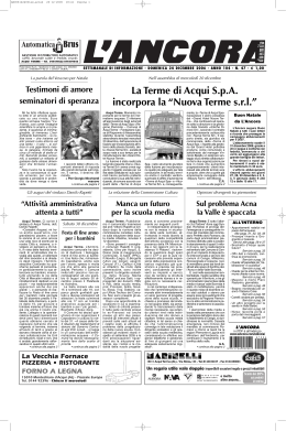 Numero 47 - L`ANCORA edicola