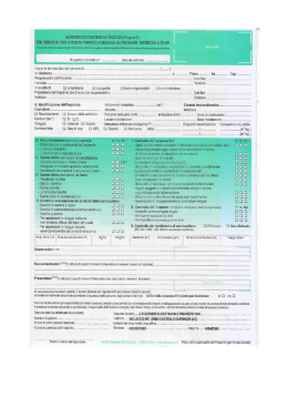 RAPPORTO DI CONTROLLO TECNICO