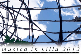 libretto "musica in villa 2012"