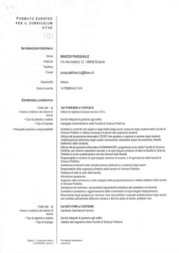 CV - Comune di Donori