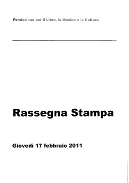 Page 1 seg ~ Giovedì 17 febbraio 2011 Page 2 la Repubblica Data