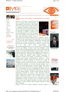 Page 1 of 2 IMGPress - Il foglio elettronico 08/08/2011 http://www
